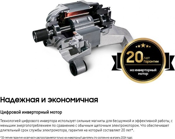 Изображение товара Стирально-сушильная машина Samsung WD11DG6B85BELP