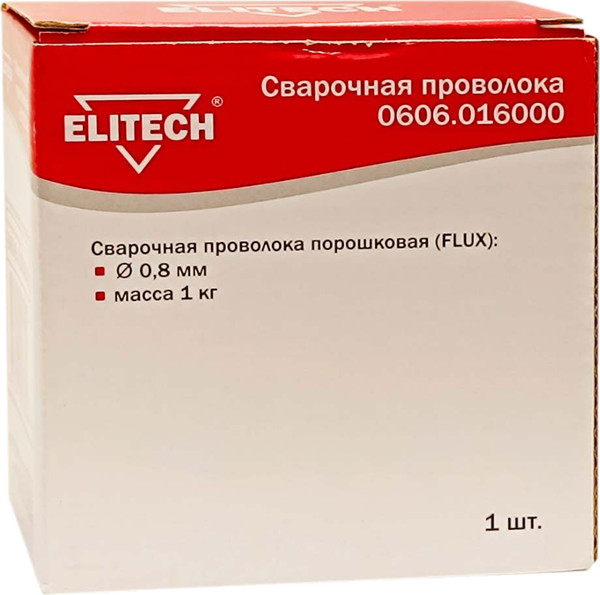 Изображение товара Проволока сварочная Elitech 0.8мм 0606.016000 / 181567 (1кг)