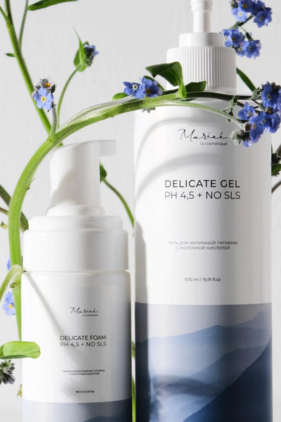 Изображение товара Пенка для интимной гигиены Mariee Delicate ph 4.5 No SLS (160мл)
