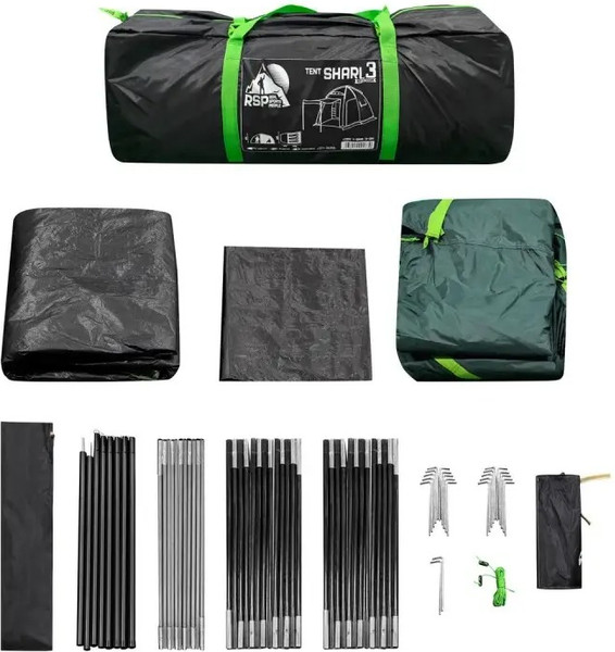 Изображение товара Палатка RSP Outdoor Sharl 3 / T-SHA-3-GN (зеленый)