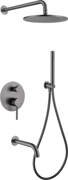 Изображение товара Душевая система со смесителем Abber Wasser Kreis AF8117NG (никель)