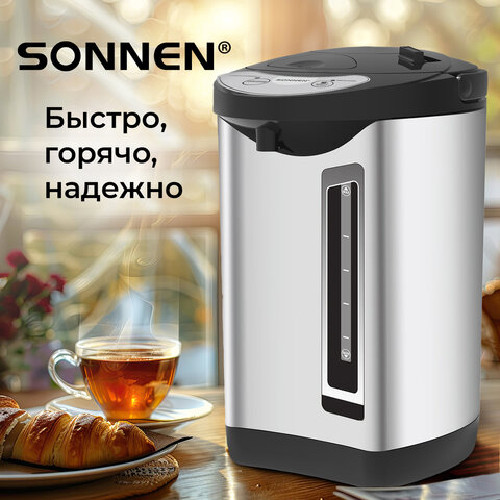Изображение товара Термопот Sonnen TP-60 / 456713 (черный/серебряный)