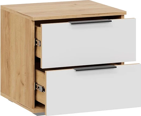 Изображение товара Прикроватная тумба ТриЯ Джоли (дуб крафт золотой/белый матовый)