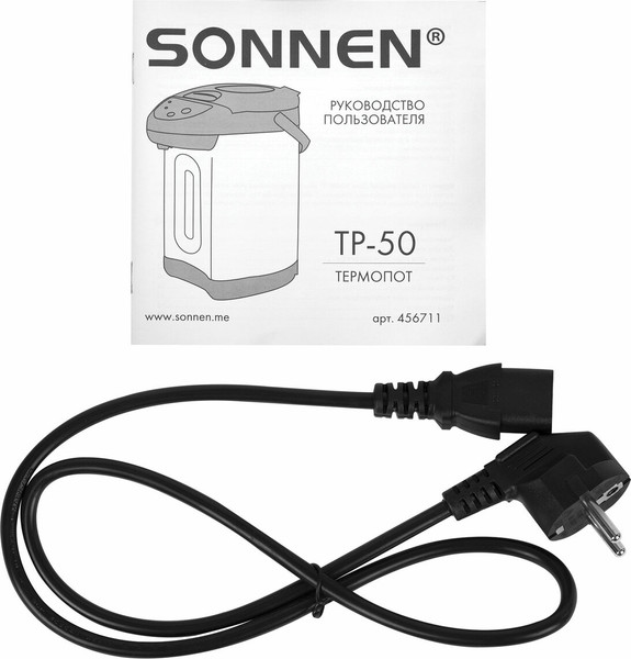 Изображение товара Термопот Sonnen TP-50 / 456711 (белый/серебряный)