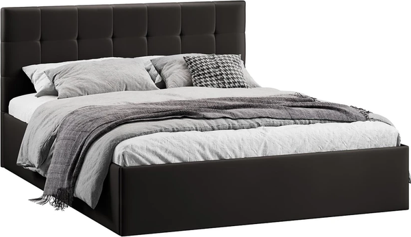 Изображение товара Двуспальная кровать ТриЯ Джоли Универсальная с ПМ Тип 1 160x200 (велюр Confetti Stone)