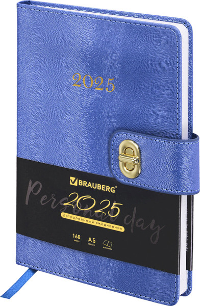 Изображение товара Ежедневник Brauberg Elegant 2025 / 115936 (темно-синий)