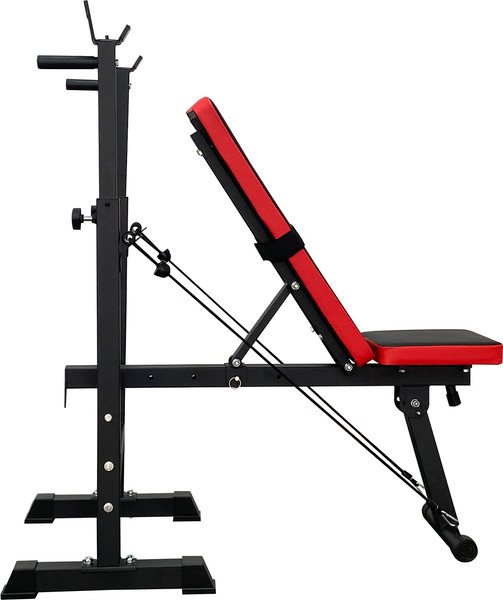 Изображение товара Скамья многофункциональная Calviano 1008 (черный/красный)