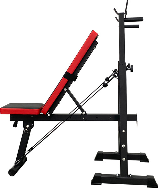 Изображение товара Скамья многофункциональная Calviano 1008 (черный/красный)