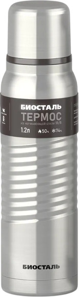 Изображение товара Термос для напитков Биосталь Экстрим BST- M (1.2л, матовый)