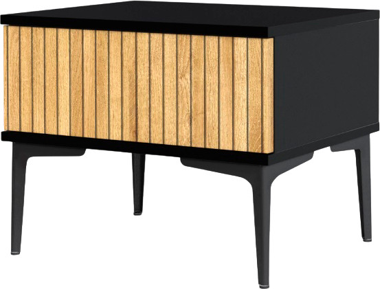 Изображение товара Прикроватная тумба Интерлиния Linea-01 (дуб гринвич/черный)