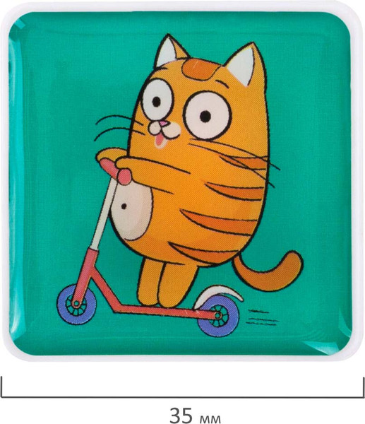 Изображение товара Набор магнитов Brauberg Kids. Кот-энтузиаст / 272514 (6шт)
