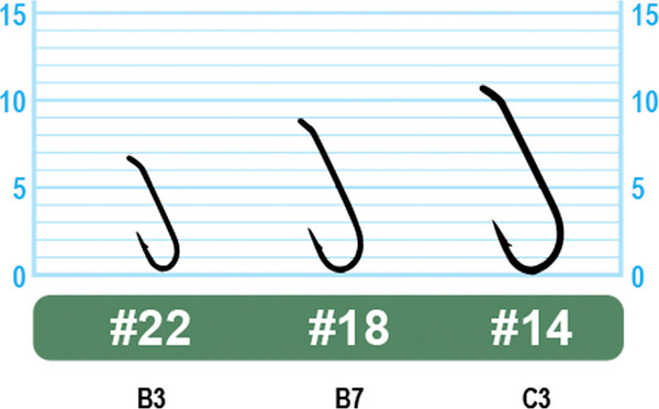 Изображение товара Набор крючков рыболовных Owner Otoshikomi Chinu w/eye №18 / 50334-18 (15шт)