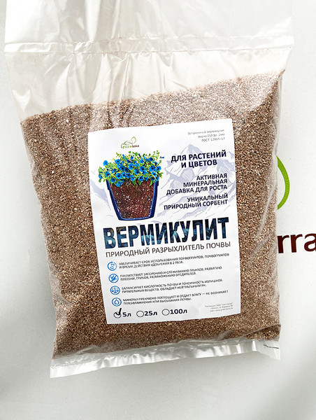 Изображение товара Удобрение GreenTerra Вермикулит вспученный М-150 (5л)