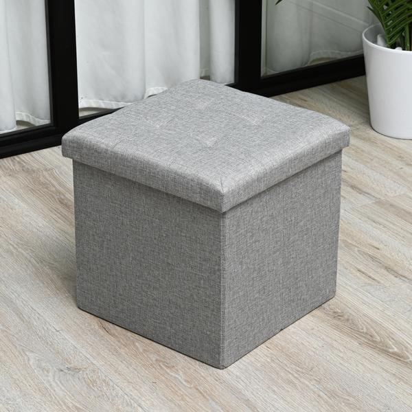 Изображение товара Пуф Well's складной 38x38x38 (светло-серый)