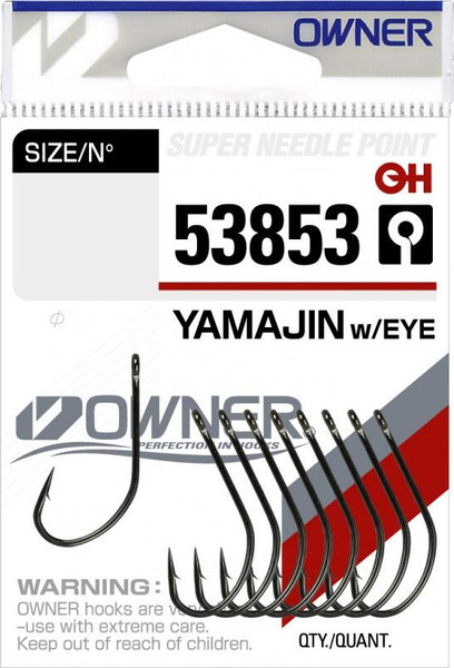 Изображение товара Набор крючков рыболовных Owner Yamajin w/eye BC №4 / 53853-04 (10шт)