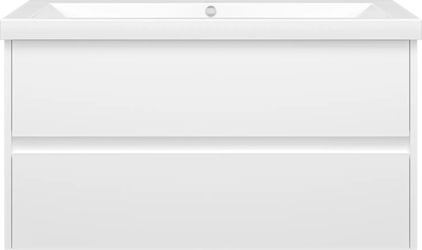 Изображение товара Тумба с умывальником Misty Алиса 100 / Э-Али01100-011П2Я+10.150.01000.001 (подвесная)