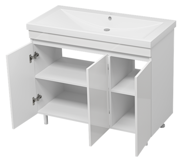 Изображение товара Тумба с умывальником Misty Енисей 100 / Э-Ени01100-0112Я+10.150.01000.001