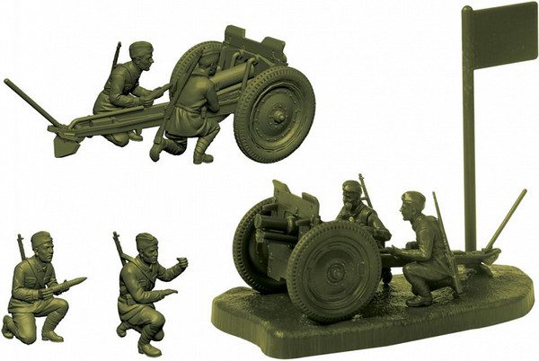 Изображение товара Сборная модель Звезда Советская 76-мм полковая пушка / 6145