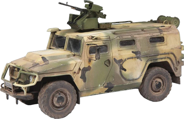 Изображение товара Сборная модель Звезда Российский бронеавтомобиль ГАЗ Тигр-М с модулем Арбалет / 3683