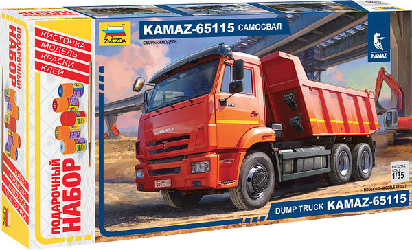 Изображение товара Сборная модель Звезда Самосвал KAMAZ-65115 / 3650П