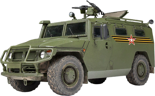 Изображение товара Сборная модель Звезда Российский бронеавтомобиль ГАЗ Тигр / 3668П