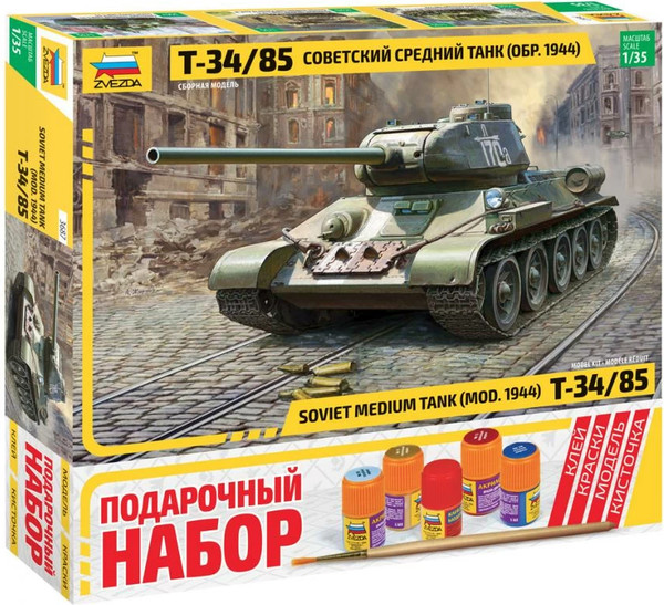 Изображение товара Сборная модель Звезда Советский средний танк Т-34/85 / 3687П