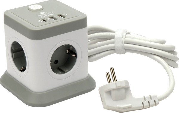 Изображение товара Сетевой фильтр Cablexpert TWR-4-CU2-W-2