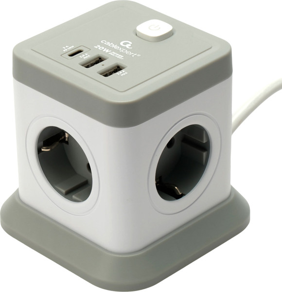 Изображение товара Сетевой фильтр Cablexpert TWR-4-CU2-W-2