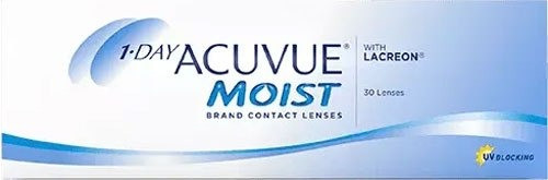 Изображение товара Комплект контактных линз Acuvue 1 Day Moist with Lacreon Sph -12.00 R8.5 D14.2 (30шт)
