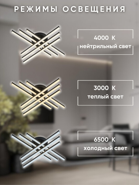 Изображение товара Люстра Aitin-Pro C9033/6 (черный)