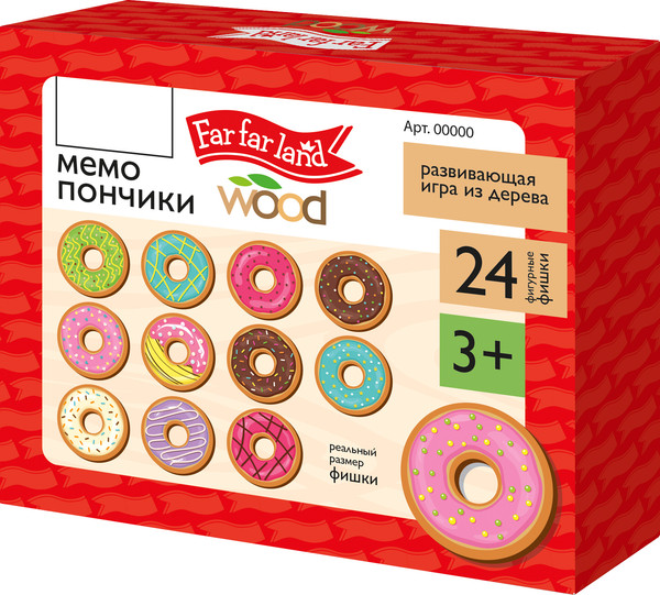 Изображение товара Развивающая игра Десятое королевство Far far land wood Мемо Пончики / 05572