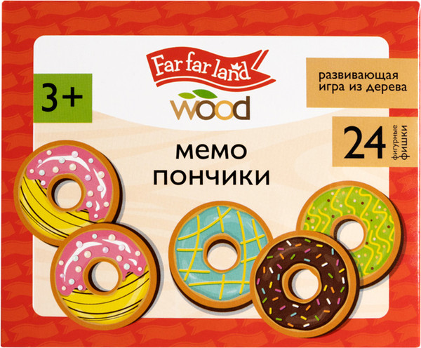 Изображение товара Развивающая игра Десятое королевство Far far land wood Мемо Пончики / 05572