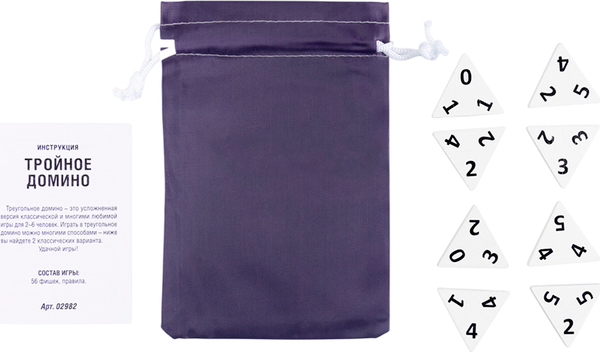 Изображение товара Домино Десятое королевство Тройное домино / 05611