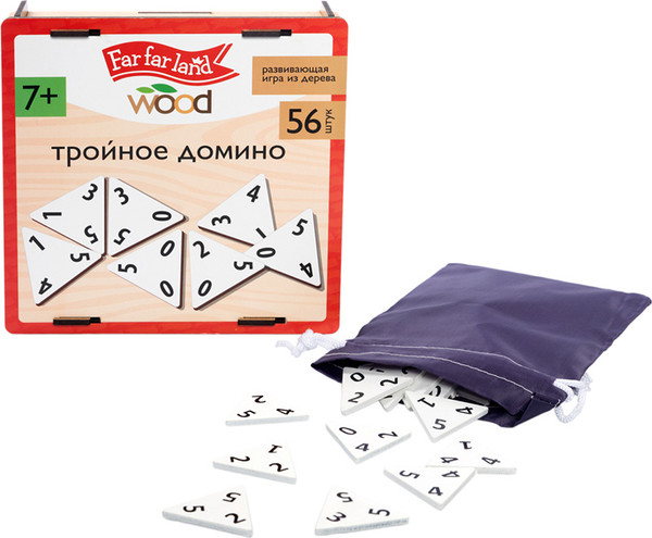 Изображение товара Домино Десятое королевство Тройное домино / 05611