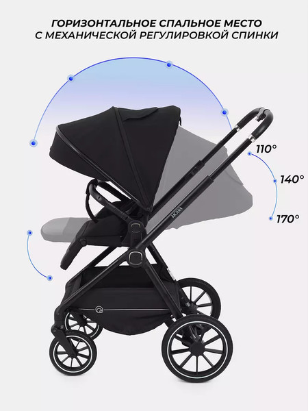 Изображение товара Детская универсальная коляска Rant Moss 2 в 1 / RA321 (Black)
