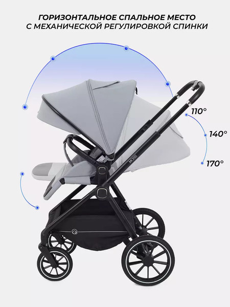 Изображение товара Детская универсальная коляска Rant Moss 2 в 1 / RA321 (Grey)
