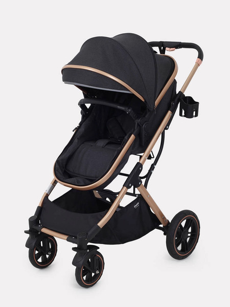 Изображение товара Детская универсальная коляска MOWbaby Jasper 3 в 1 / MB022 (Gold Black)