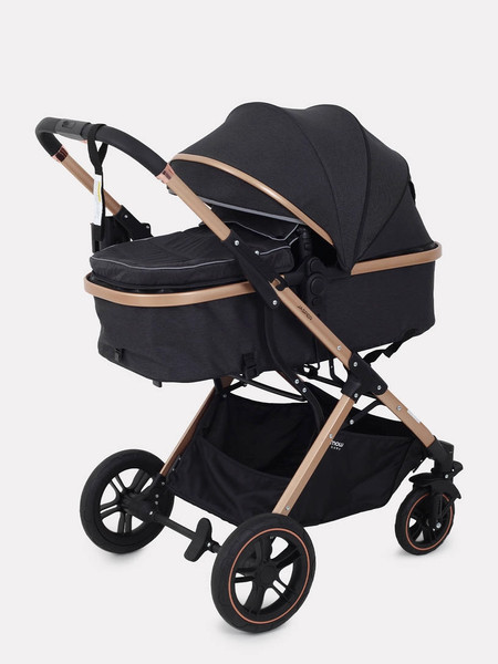 Изображение товара Детская универсальная коляска MOWbaby Jasper 3 в 1 / MB022 (Gold Black)