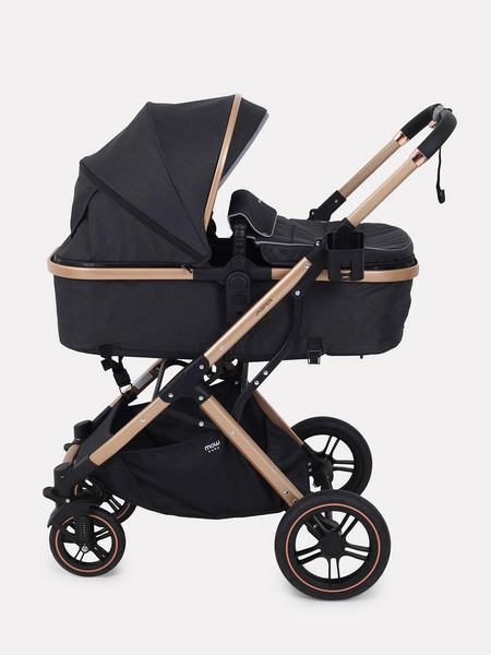 Изображение товара Детская универсальная коляска MOWbaby Jasper 3 в 1 / MB022 (Gold Black)