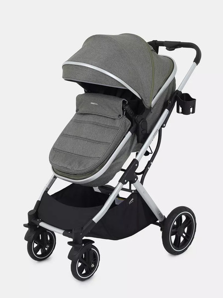 Изображение товара Детская универсальная коляска MOWbaby Jasper 3 в 1 / MB022 (Silver Green)