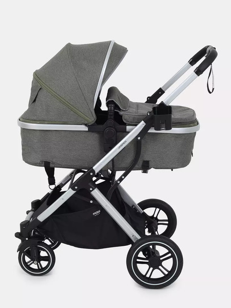 Изображение товара Детская универсальная коляска MOWbaby Jasper 3 в 1 / MB022 (Silver Green)