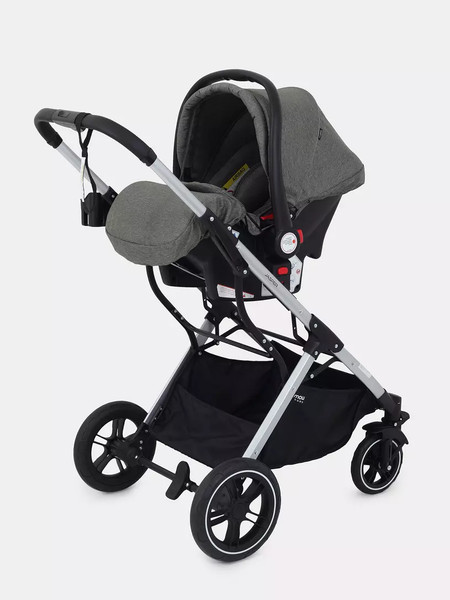 Изображение товара Детская универсальная коляска MOWbaby Jasper 3 в 1 / MB022 (Silver Green)