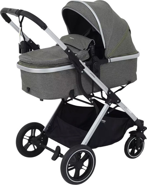 Изображение товара Детская универсальная коляска MOWbaby Jasper 3 в 1 / MB022 (Silver Green)