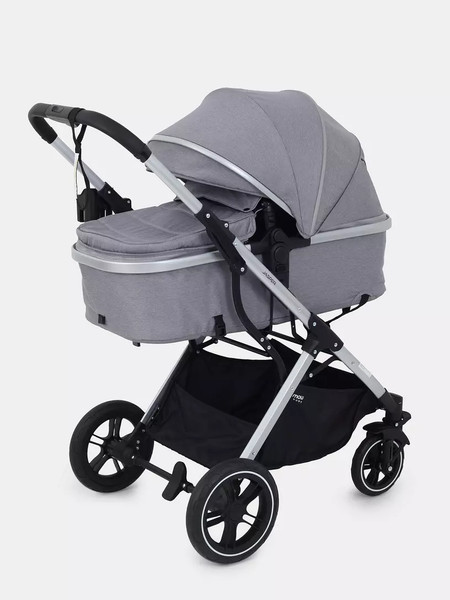 Изображение товара Детская универсальная коляска MOWbaby Jasper 3 в 1 / MB022 (Silver Grey)