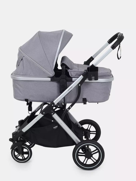 Изображение товара Детская универсальная коляска MOWbaby Jasper 3 в 1 / MB022 (Silver Grey)