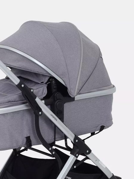 Изображение товара Детская универсальная коляска MOWbaby Jasper 3 в 1 / MB022 (Silver Grey)