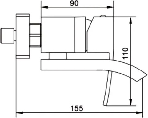 Изображение товара Смеситель Rose R1552F (белый/хром)