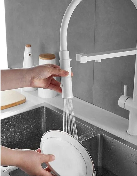 Изображение товара Смеситель Rose R958C (белый)