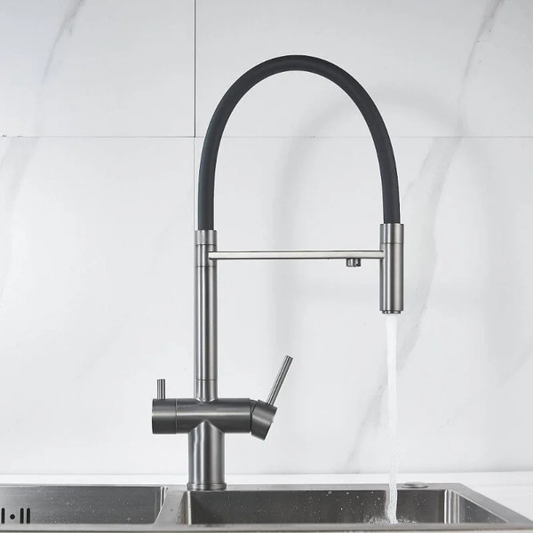 Изображение товара Смеситель Shevanik S178T (оружейная сталь)