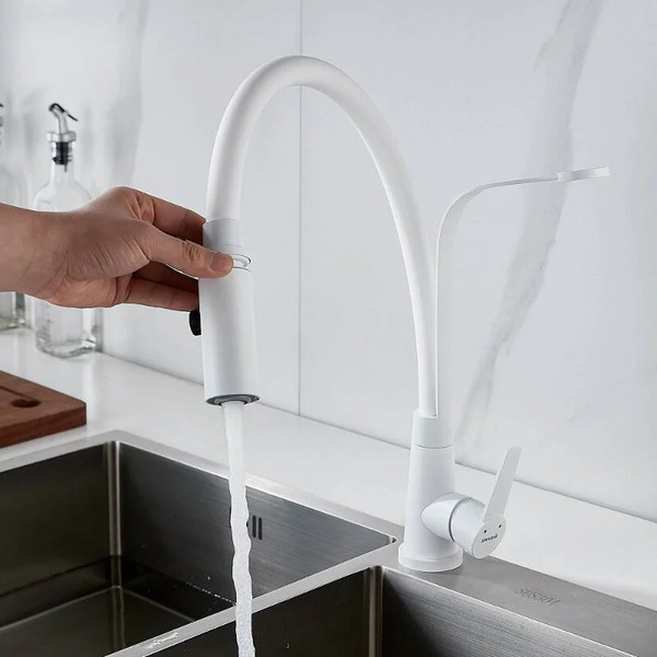 Изображение товара Смеситель Shevanik S943C-1 (белый)